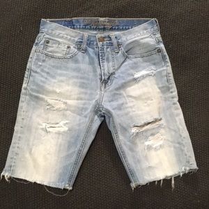 Distressed Jean Shorts